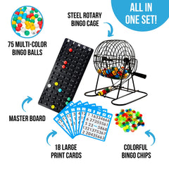 Regal Games Deluxe Bingo Balls — bright colors for quick identification.