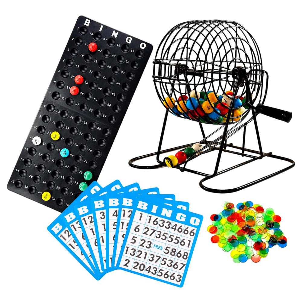 Regal Games Deluxe Bingo Cage — 8-inch spin for fair draws.