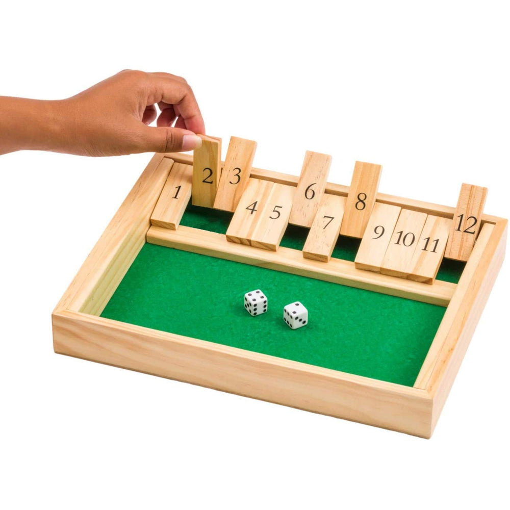 Regal Games Shut The Box two-dice play supports fast strategy