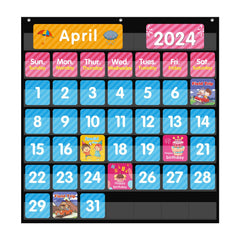 REGELETO large pocket calendar chart shown in full size for classroom planning