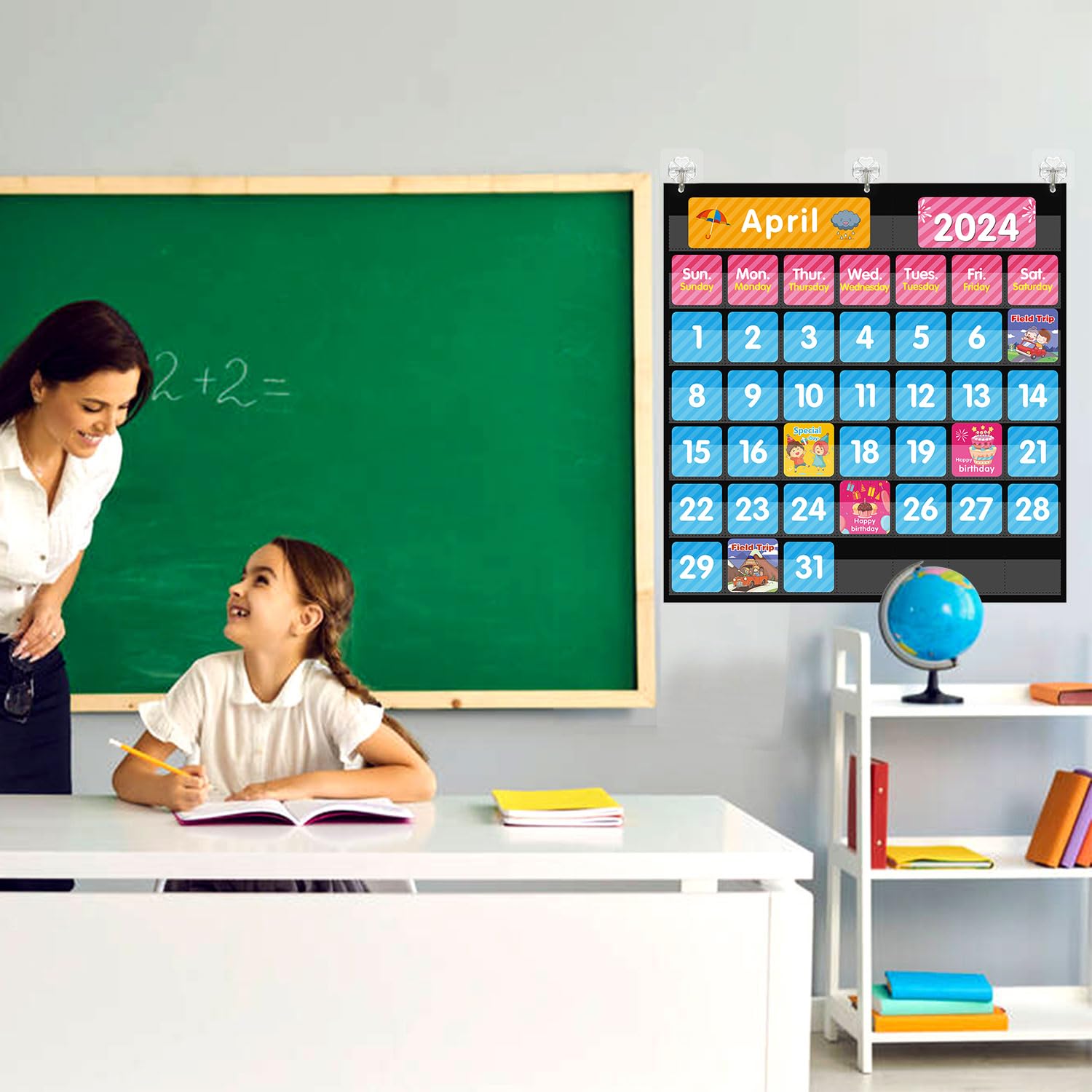 REGELETO classroom or home use versatile wall display for planning