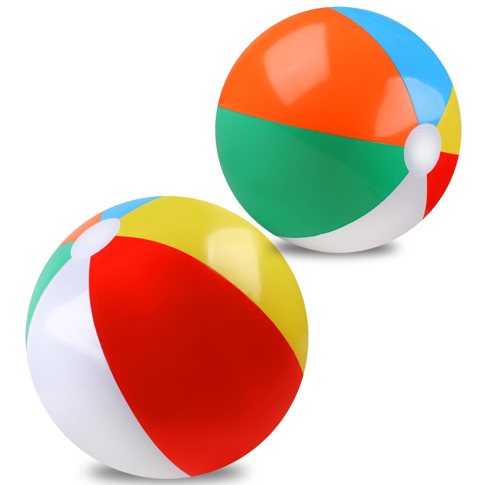 REGUICORP beach balls 2-pack in rainbow colors for pool and beach play