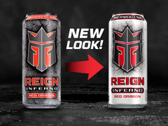 REIGN Inferno 12-pack box for convenient, consistent fueling during training.