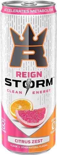 Close-up view of citrus slices on the REIGN label signaling real fruit varietals.