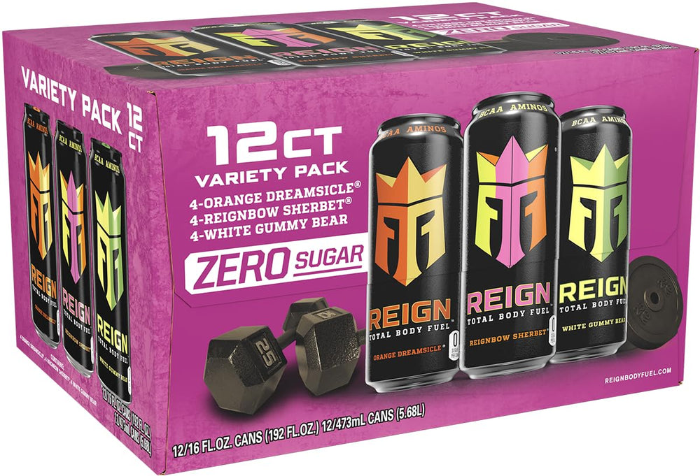 REIGN White Gummy Bear can delivers pineapple sweetness with zero sugar during workouts.