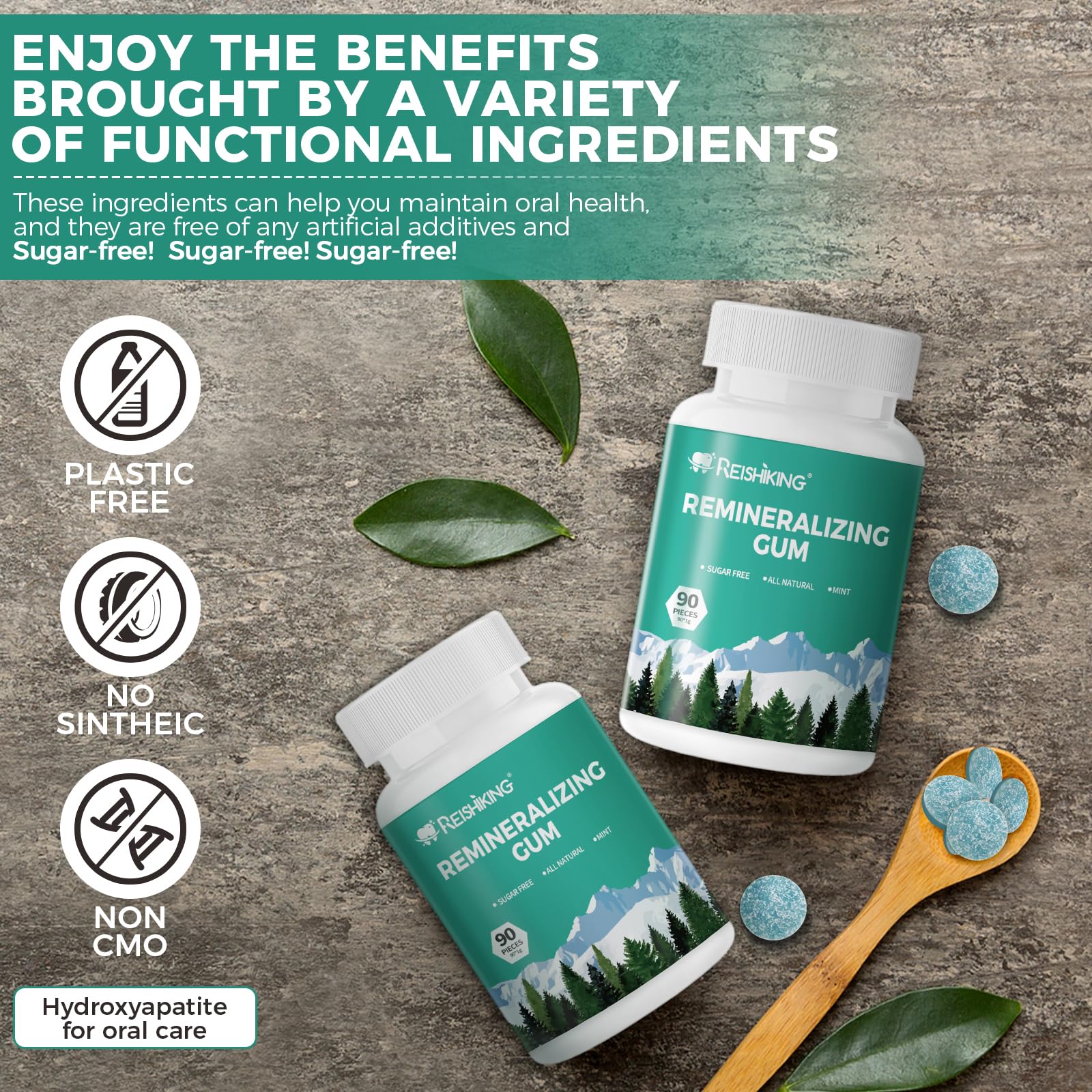 After-meal use with REISHIKING gum for breath refreshment.