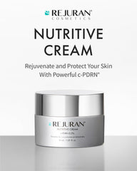 Swirl of REJURAN Nutritive Cream demonstrating rich moisture on skin
