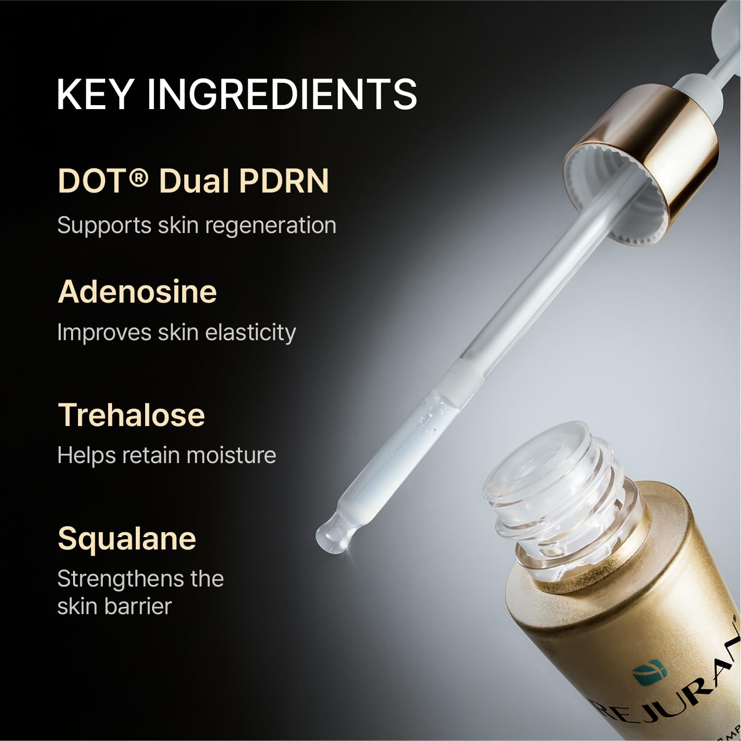 REJURAN Skin regeneration emphasis with visible improvement in texture and glow.