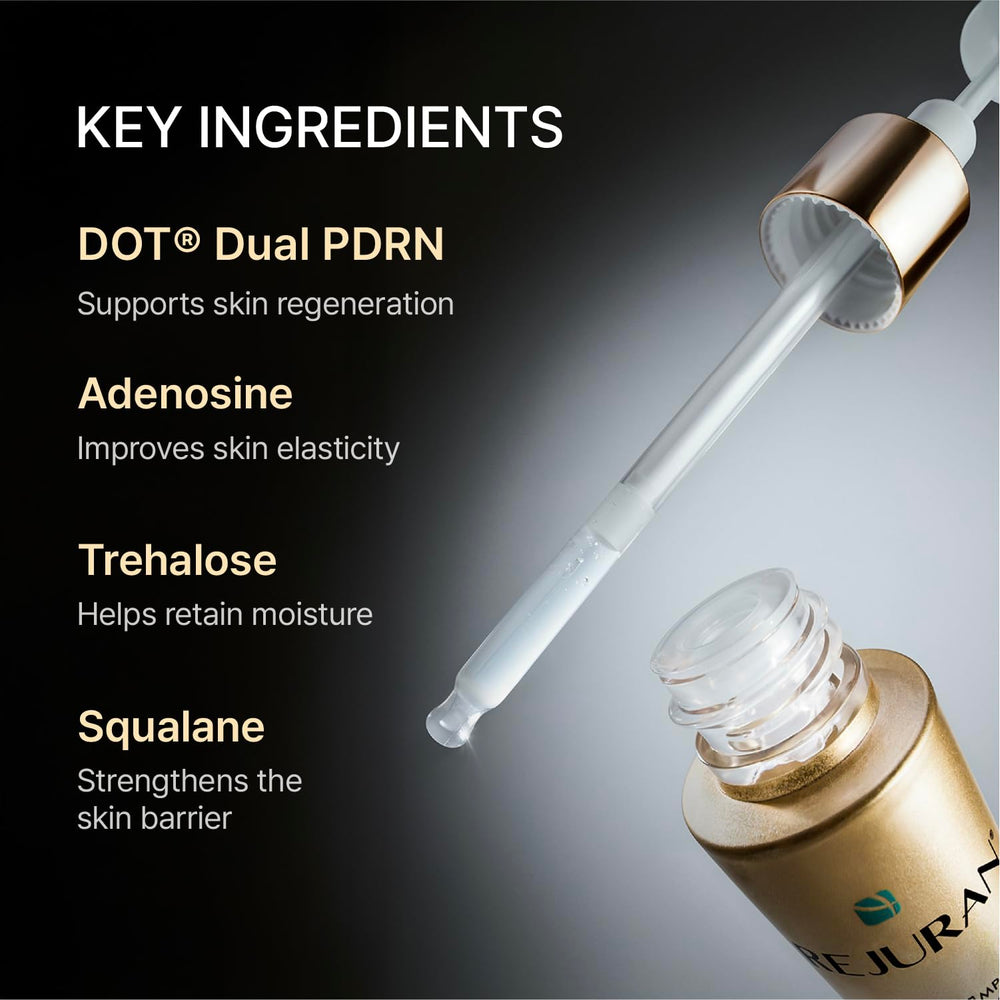 REJURAN Skin regeneration emphasis with visible improvement in texture and glow.