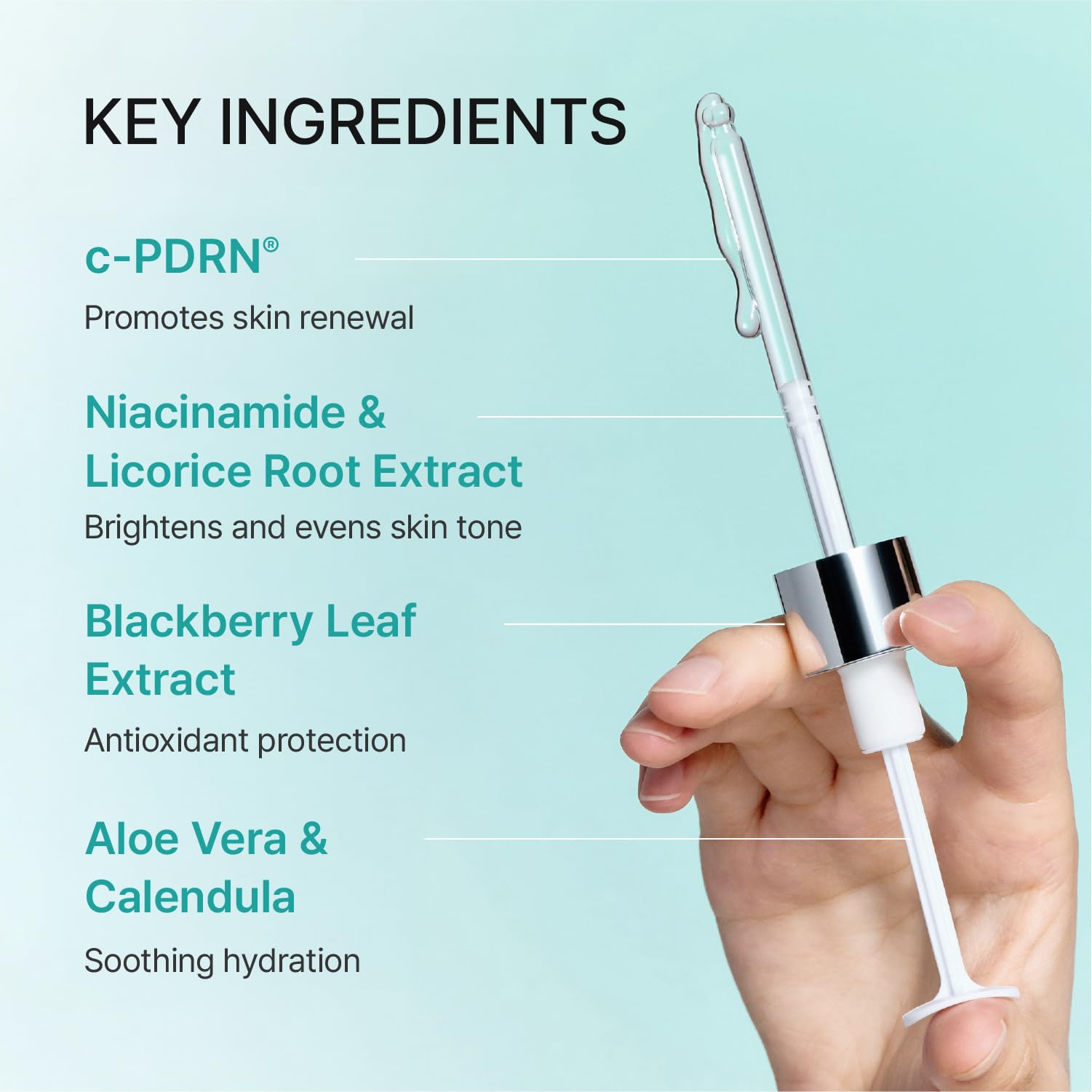 REJURAN Turnover Ampoule refines texture for smoother, youthful skin.