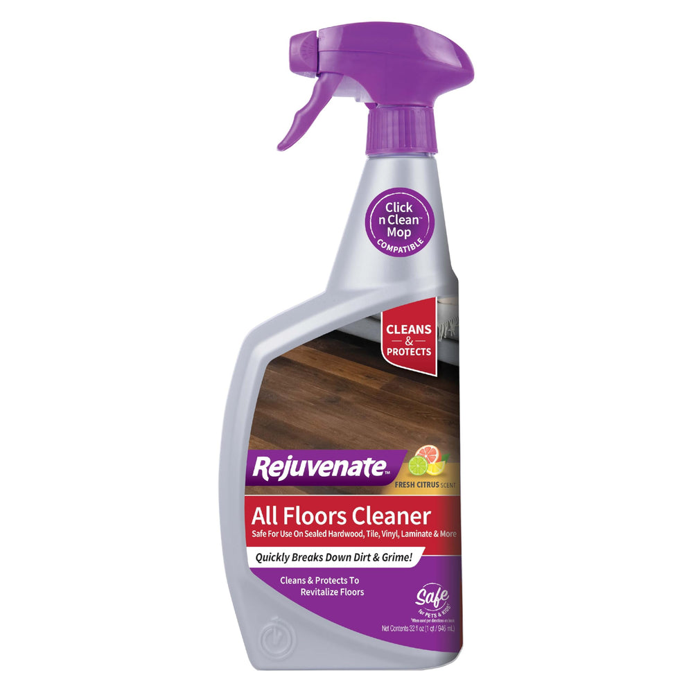 Rejuvenate All Floors Cleaner bottle-front highlights versatile cleaning power for multiple floor types