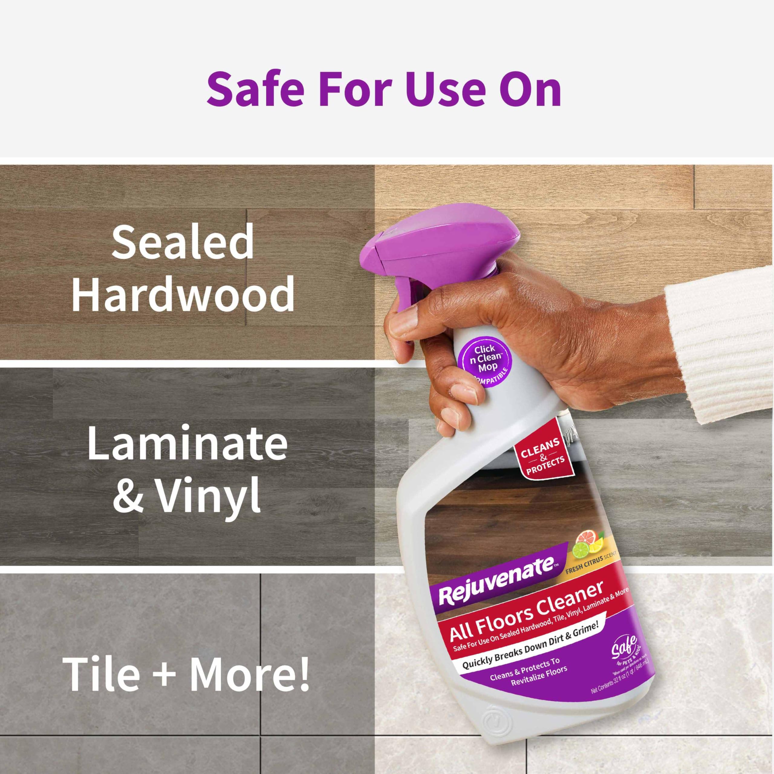 Rejuvenate citrus-scent formula leaves a fresh aroma after cleaning