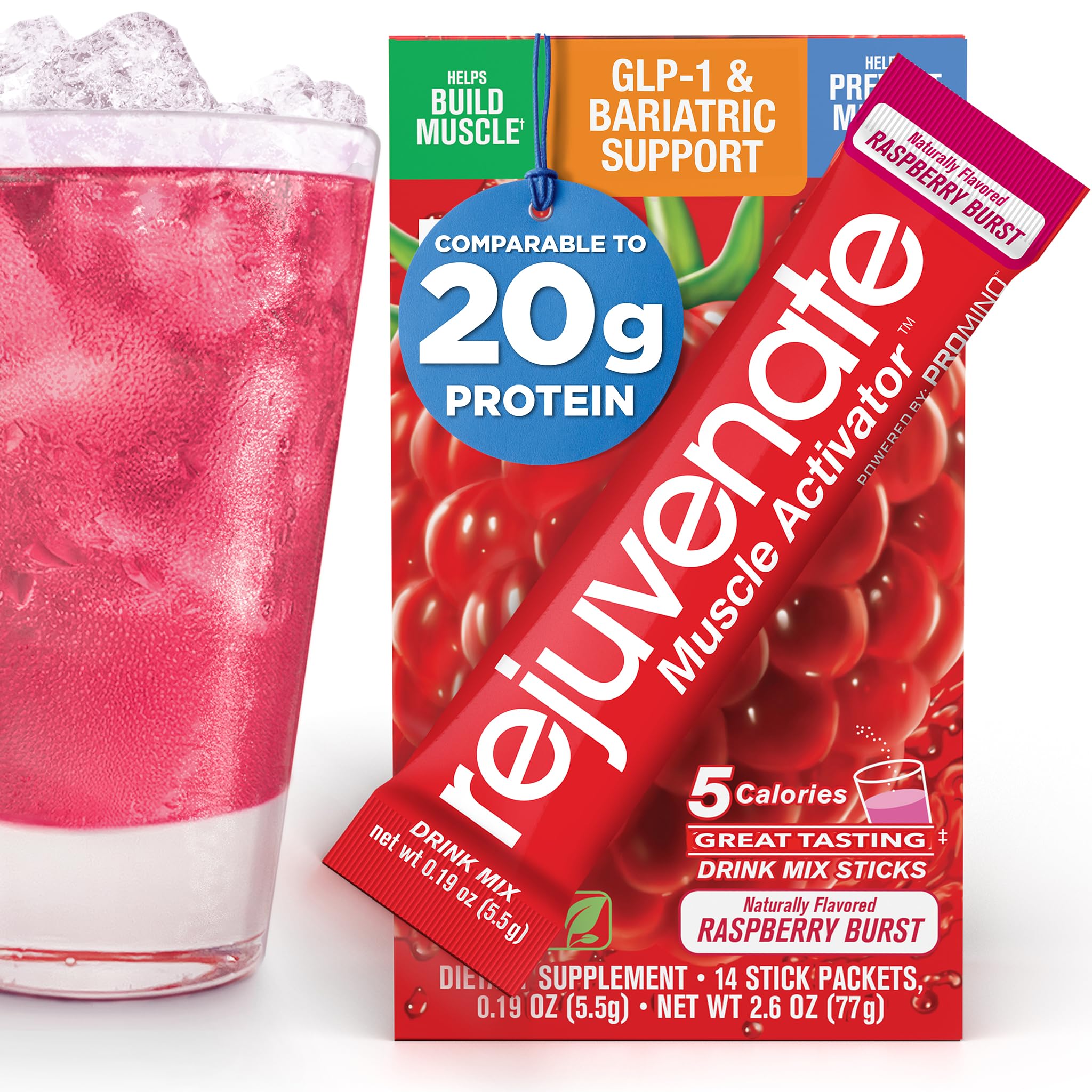 Rejuvenate Perfect Amino bottle pour shows quick mix for post-workout recovery.
