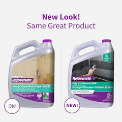 Rejuvenate Soap Scum Remover Refill spray-action cap enables easy application.