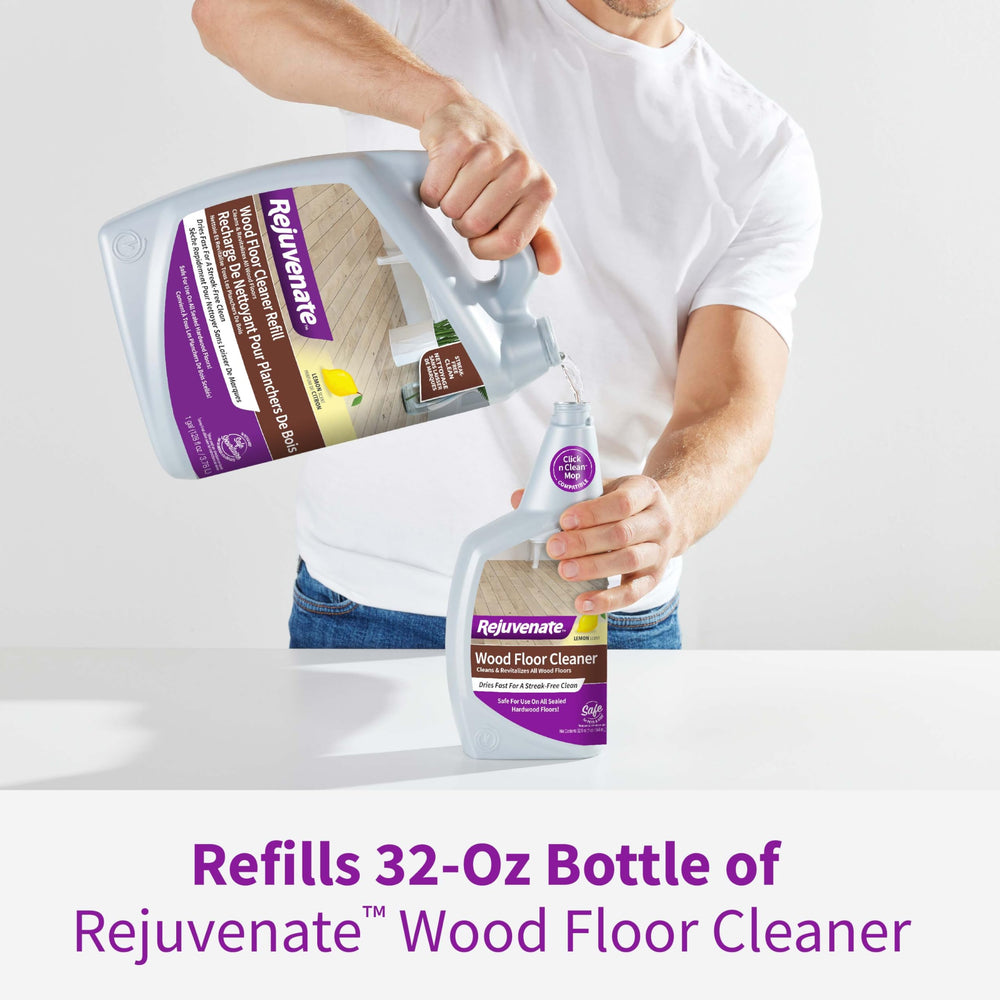 Rejuvenate Wood Floor Cleaner fragrance-free formula for sensitive spaces