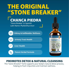 Pouring Cleanse Drops into water for convenient daily dosing.