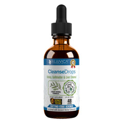 Rejuvica Health Cleanse Drops bottle for daily kidney and gallbladder support.