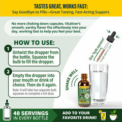 Milk thistle highlights a key VitaLiver liver-support ingredient.