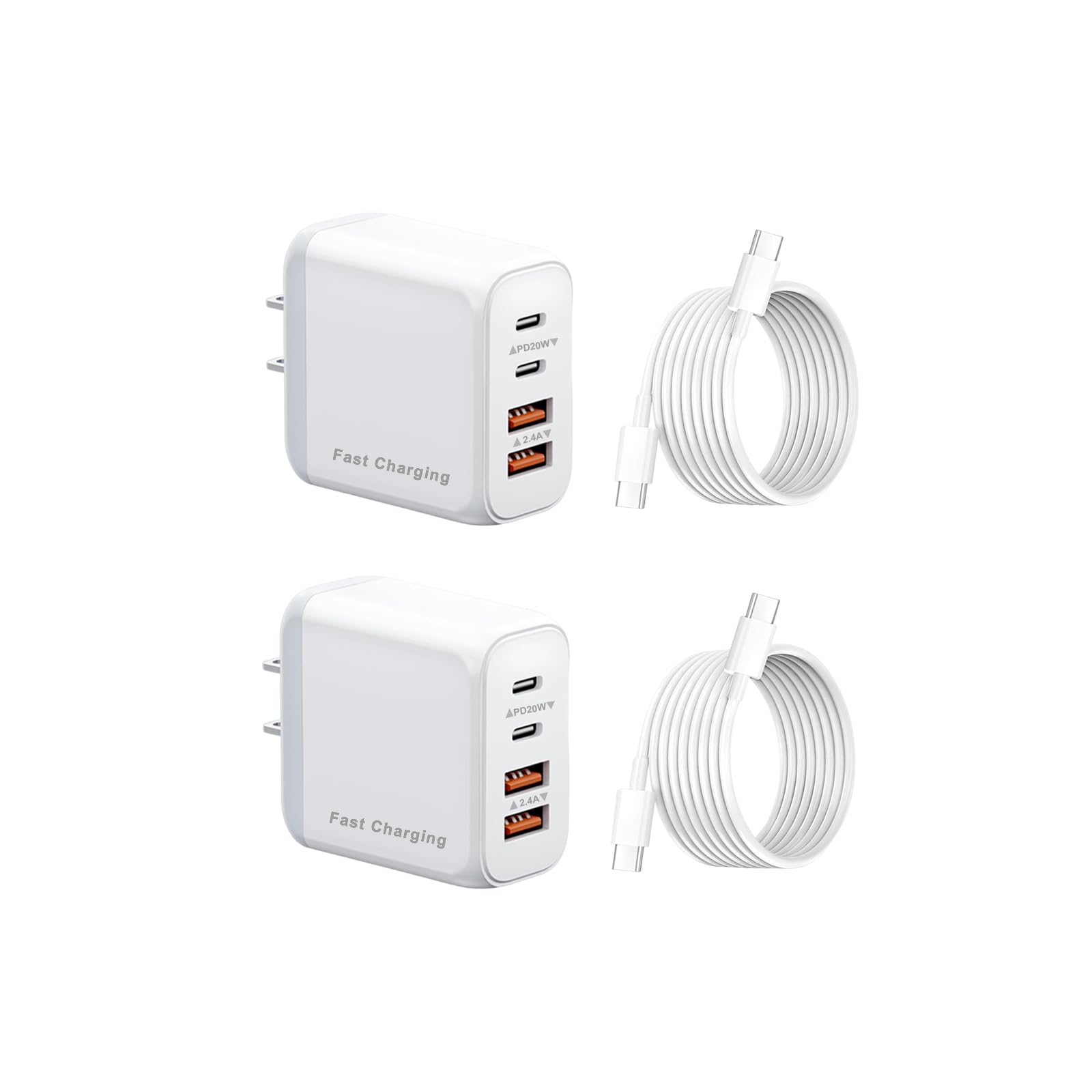 REKNA 40W USB-C Wall Charger front view enabling fast multi-device charging