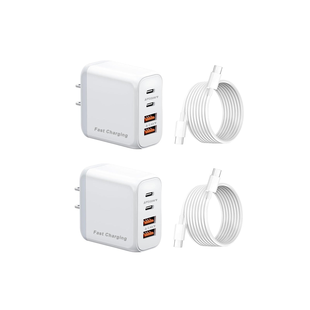REKNA 40W USB-C Wall Charger front view enabling fast multi-device charging