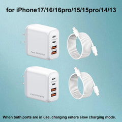 REKNA 40W USB-C Wall Charger side view supports compact travel with four-port power