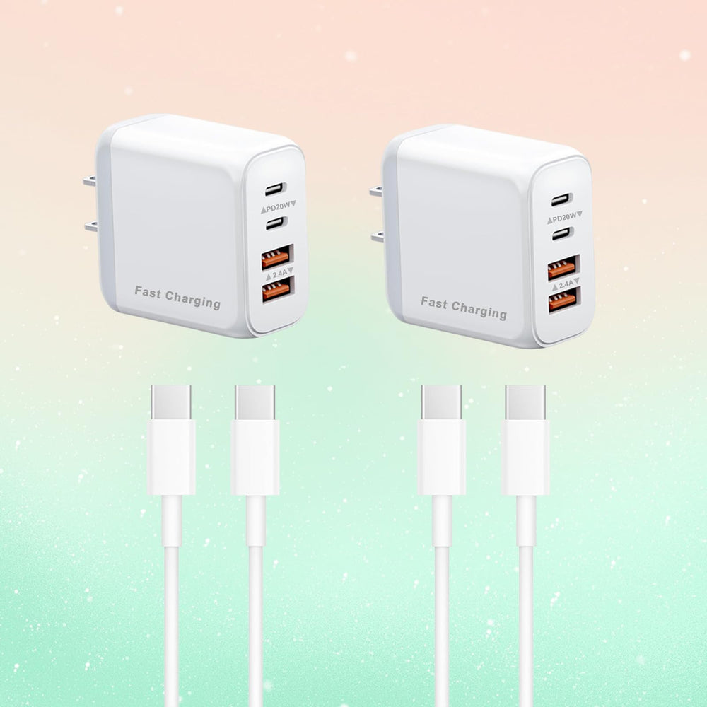 REKNA 4-port USB-C charger with 4ft cable enhances convenience and organization