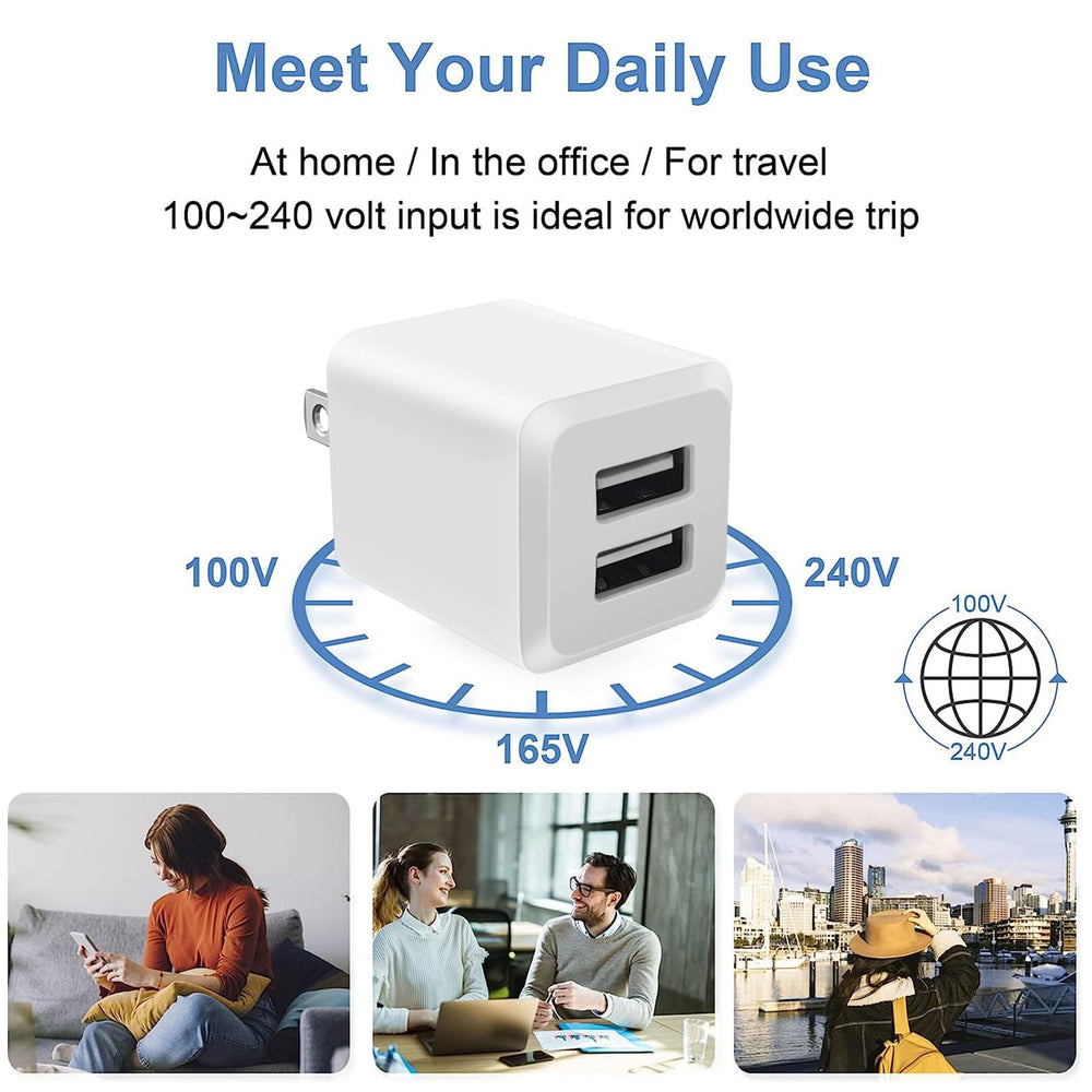 REKNA USB Wall Charger fireproof housing for safe charging