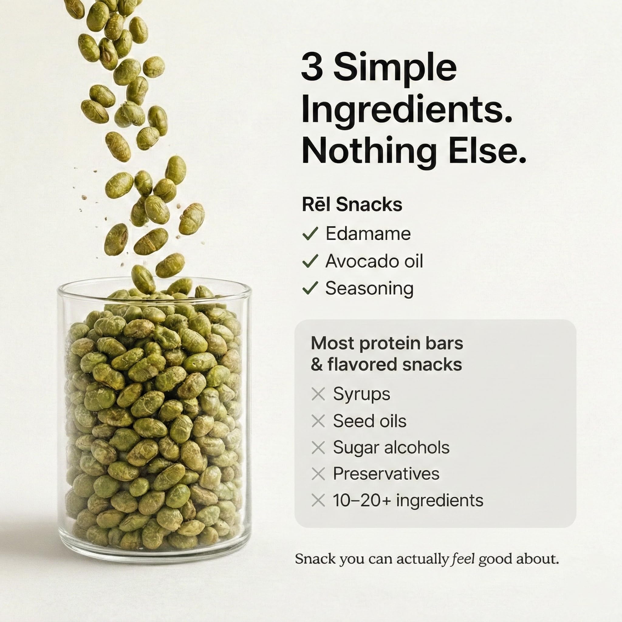 Rel Snacks dill pickle seasoning detail emphasizes bold savory flavor.