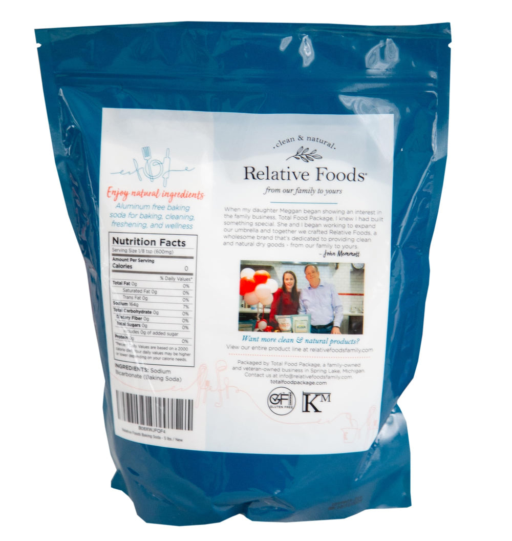 Relative Foods baking soda kitchen usage for baking and recipe prep