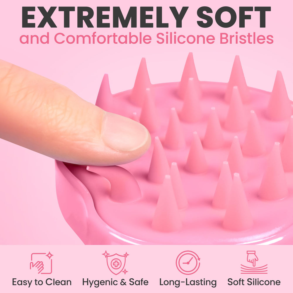 RELAXXO bristles suitable for all hair types, preventing pulling during use.