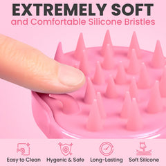 RELAXXO bristles suitable for all hair types, preventing pulling during use.