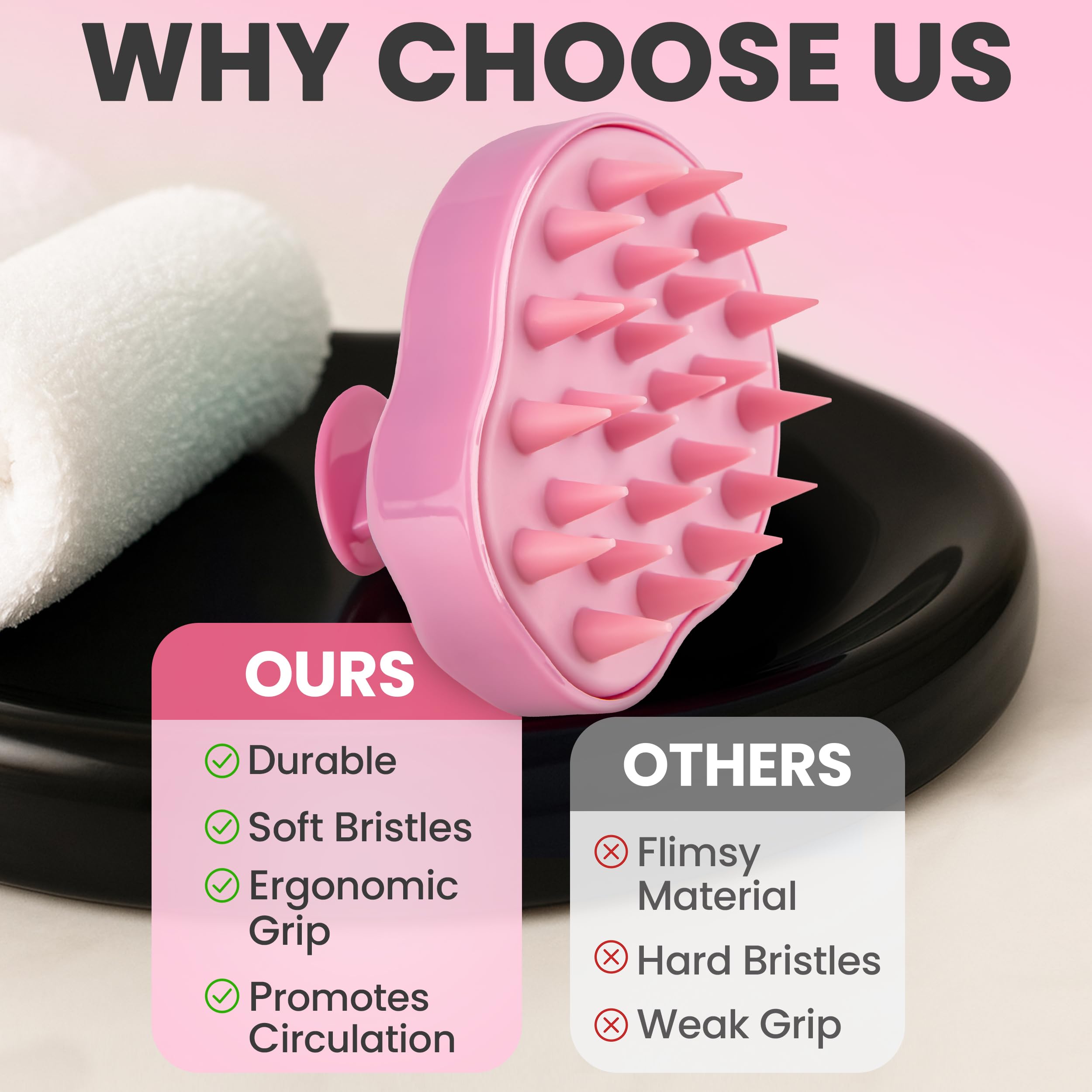 RELAXXO pink color design adds calming aesthetics to your routine.