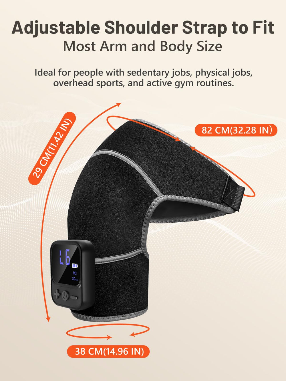 RELEXNOW detachable extension strap fits both shoulders