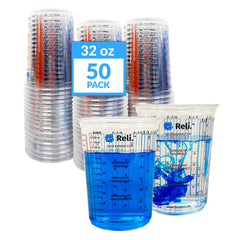 Reli 32 oz mixing cup with measuring marks for precise pours.