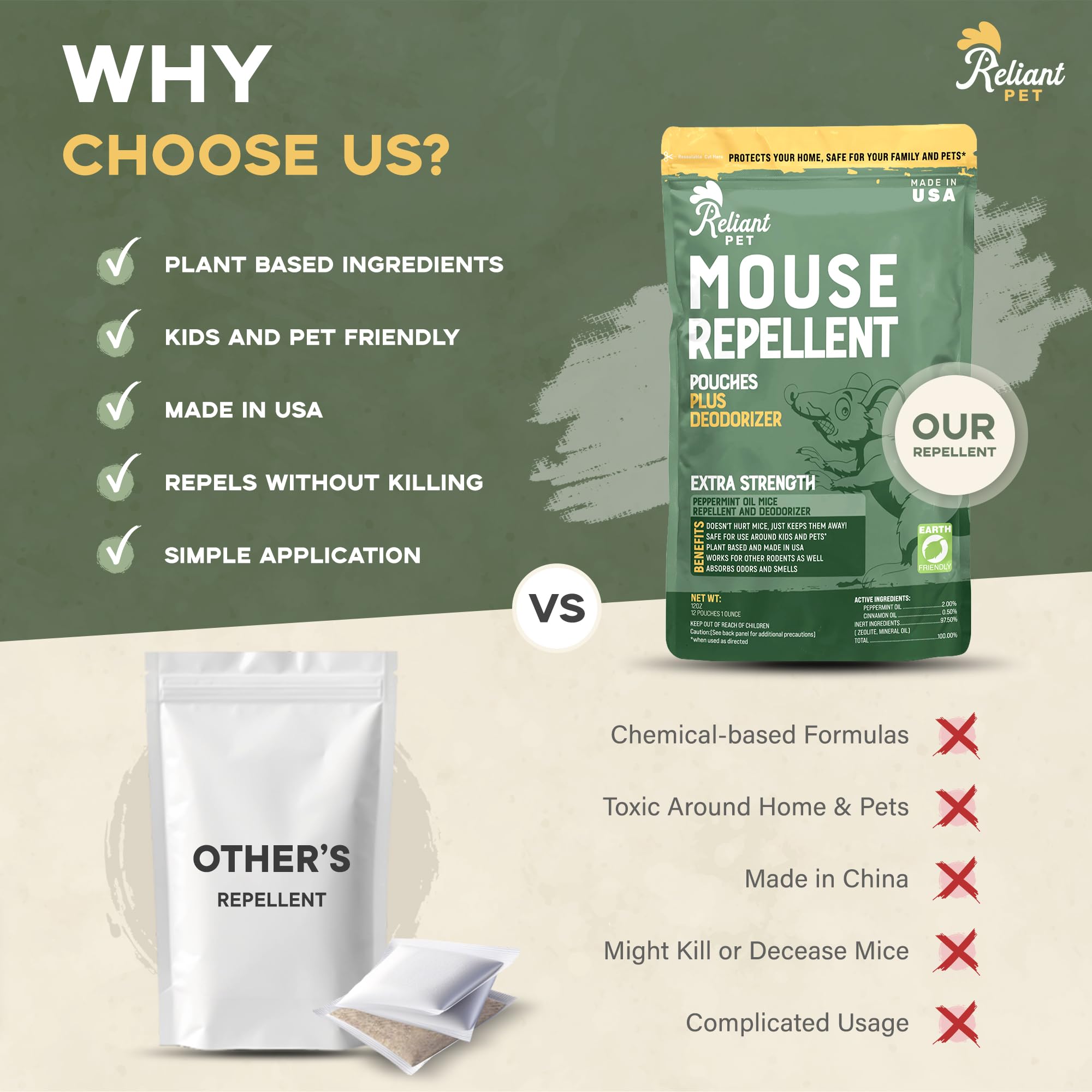 Reliant Pet RV travel use pouch illustrates portable pest defense on the road.