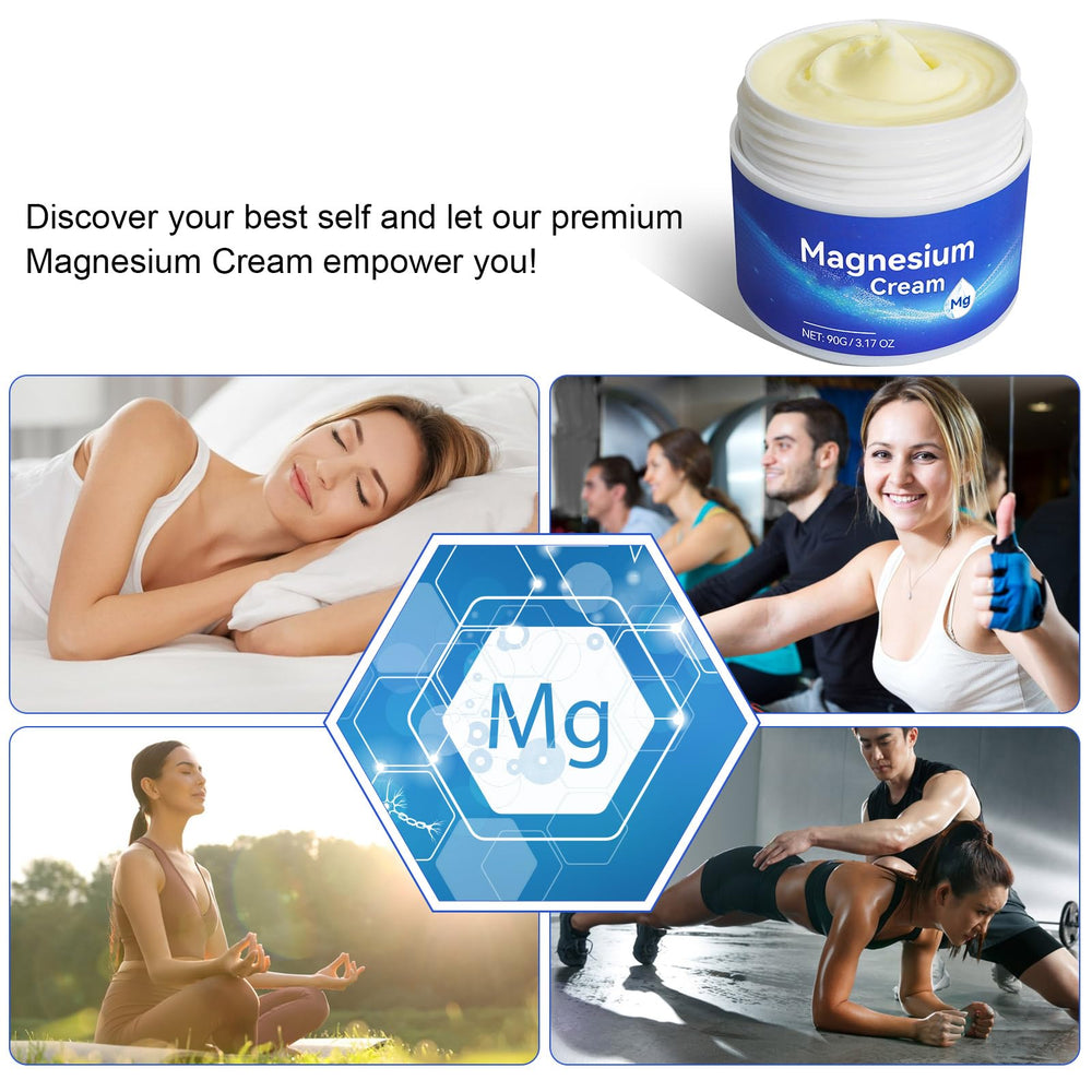 ReliCo Magnesium Cream after shower for soothing moisture.