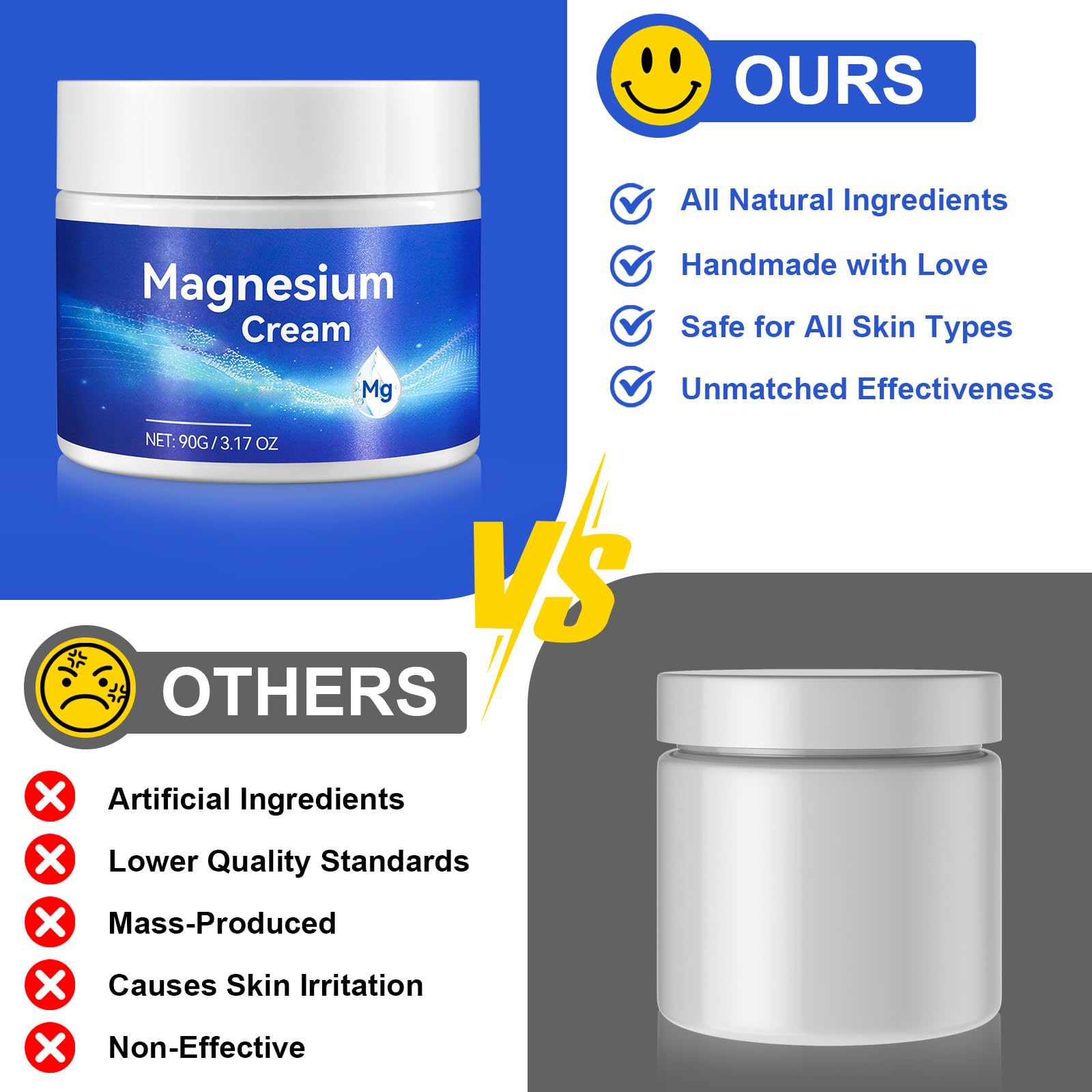 ReliCo Magnesium Cream leaves a non-greasy finish for easy layering.