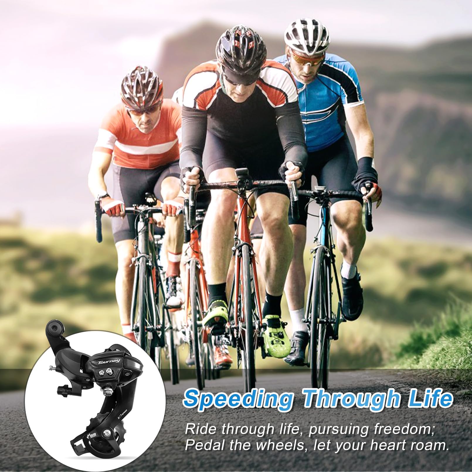 Relwears Tourney rear derailleur ideal for MTB and road hybrids