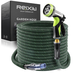 Relxitl Garden Hose 50FT full product shot highlighting lightweight ease for day-long tasks