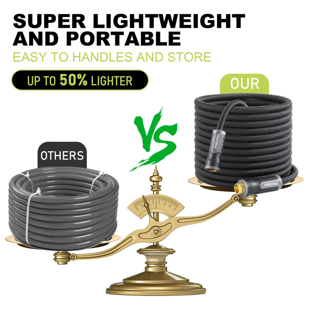 Relxitl hose remains flexible in heat and cold for year-round outdoor use.