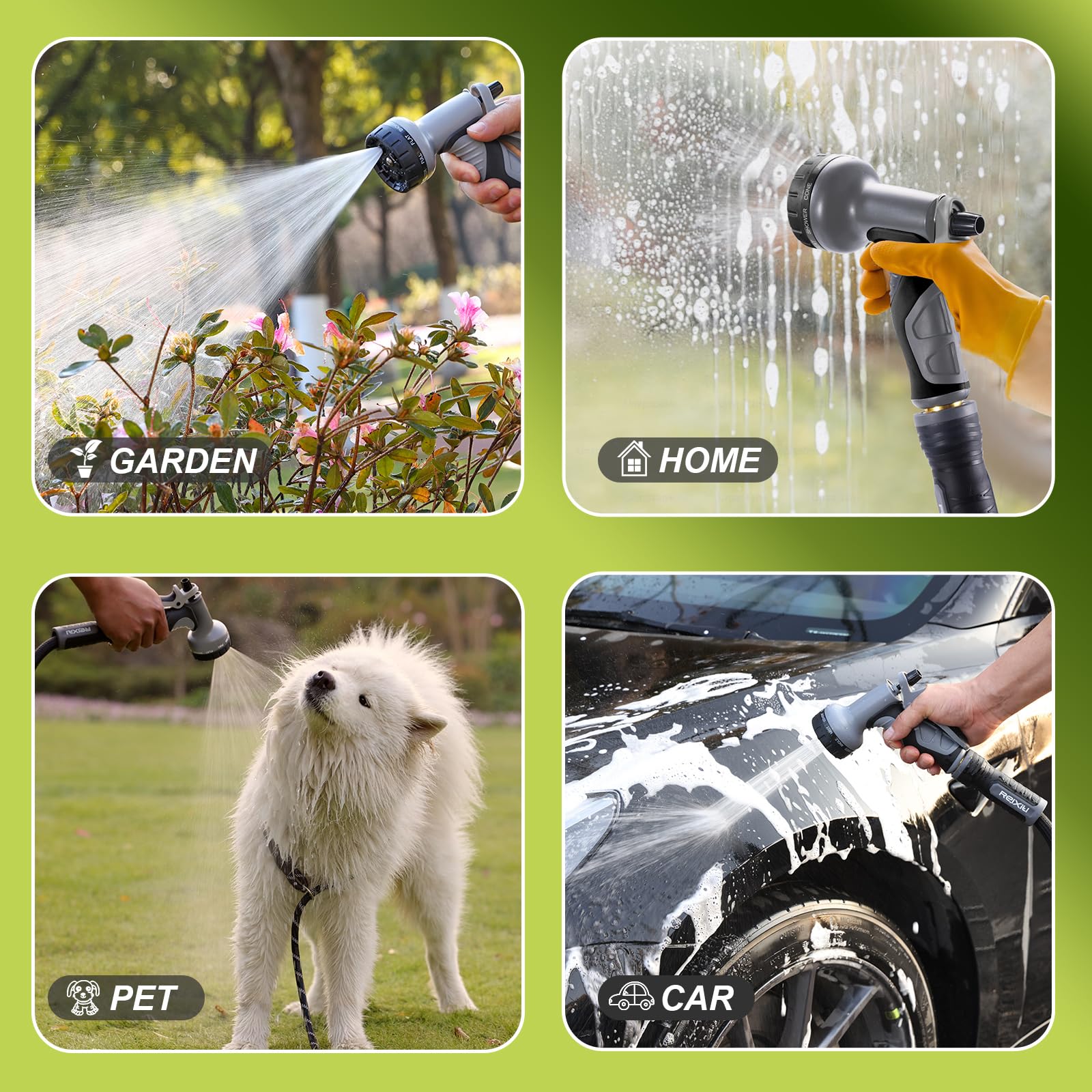 Relxitl non-expandable hose designed for steady pressure and reliable performance.
