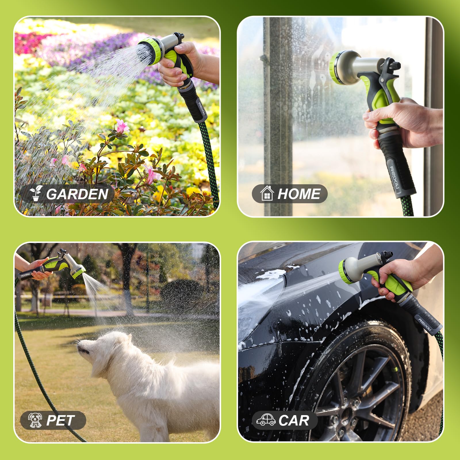 Relxitl garden hose ideal for outdoor use and quick setup on patios and yards