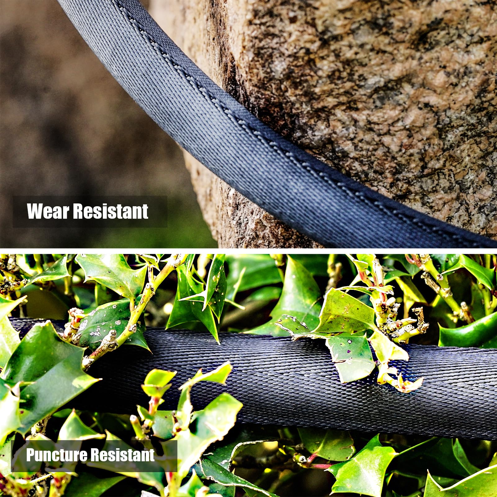 Relxitl lightweight hose weighs under 8 pounds for easy maneuvering.