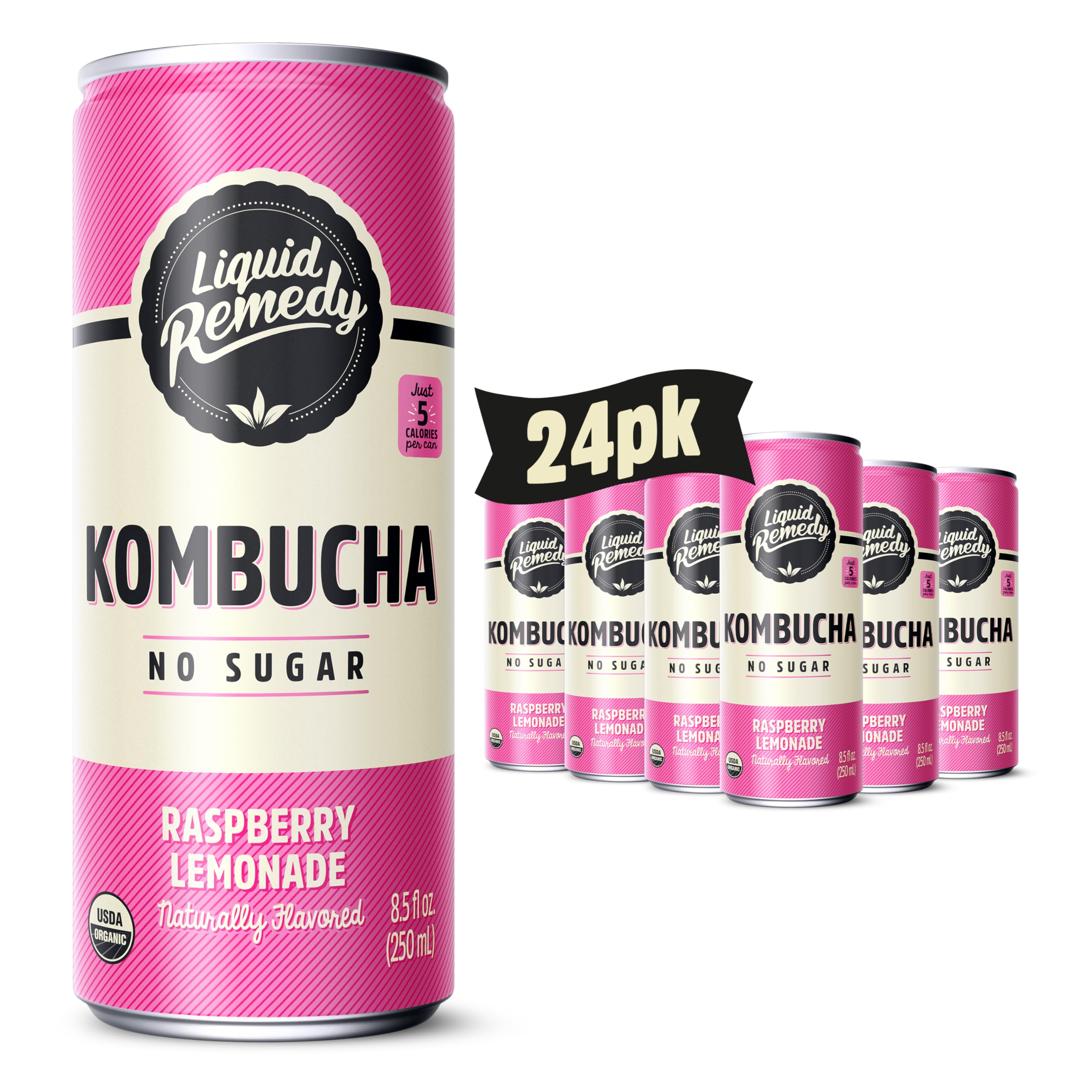 Remed y Liquid Remedy Raspberry Lemonade can for sugar-free refreshment on the go