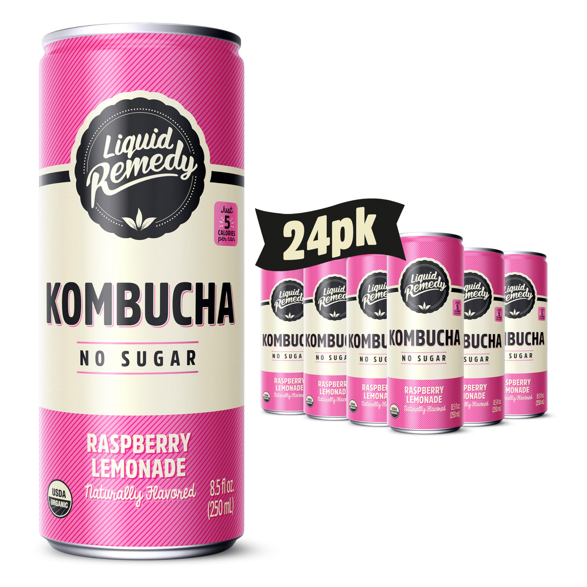 Remed y Liquid Remedy Raspberry Lemonade can for sugar-free refreshment on the go