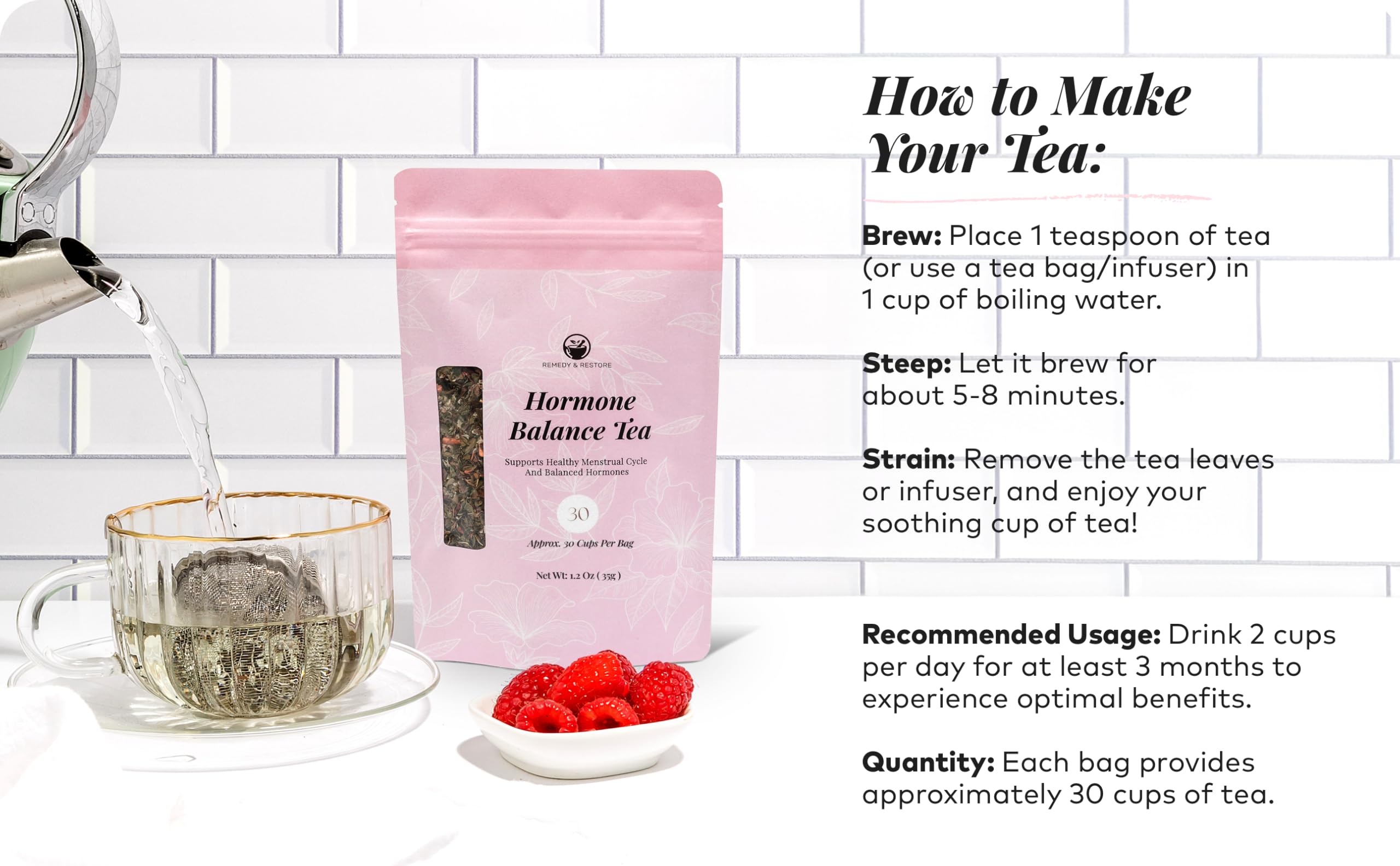 Remedy & Restore nettle and ginger bundle conveys natural balance and digestion support.