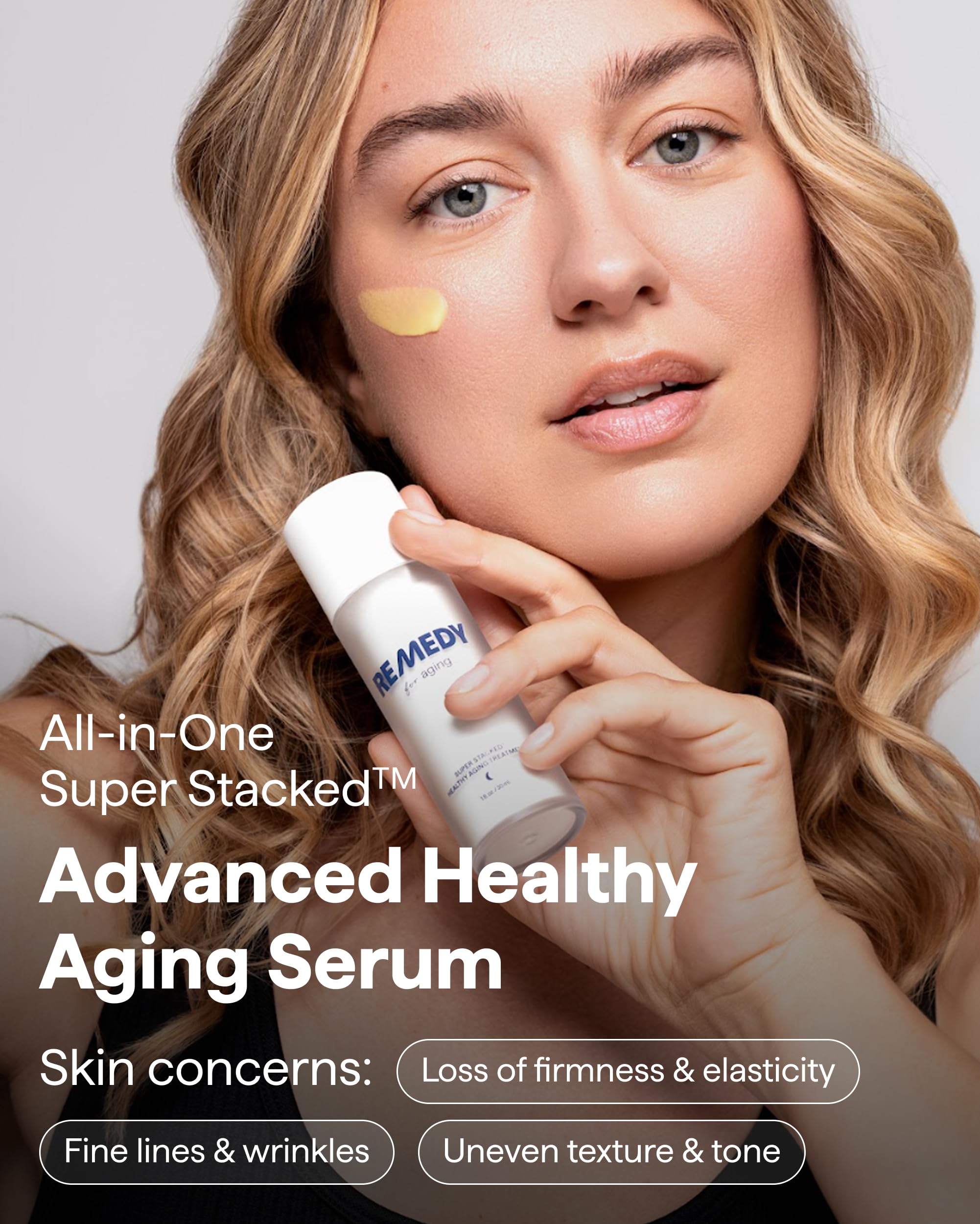 Remedy Science gel-lotion texture close-up suggests quick absorption.