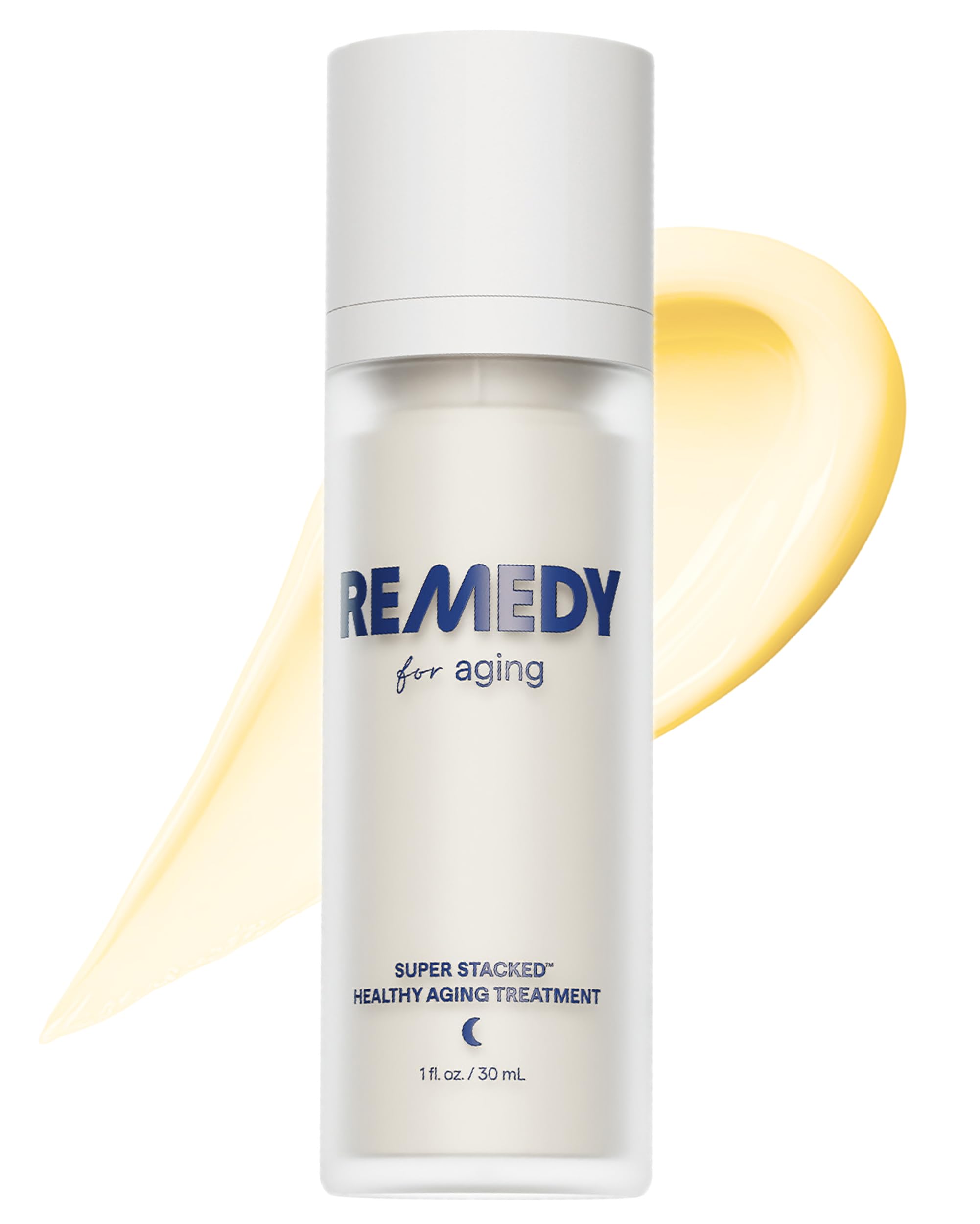 Remedy Science Healthy Aging Serum bottle targets fine lines with a premium formula.
