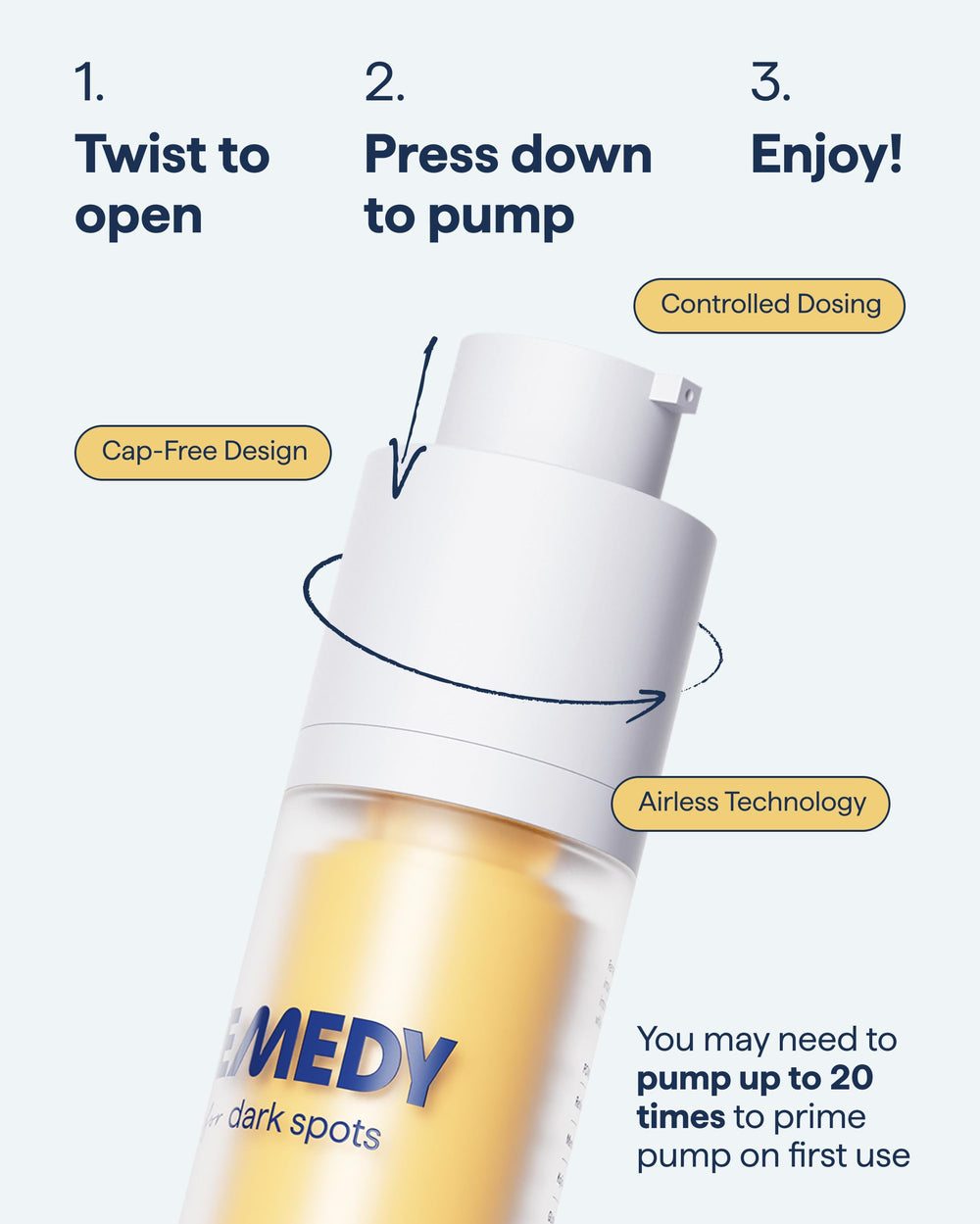 Remedy Science kojic acid serum supports even tone in daily care.