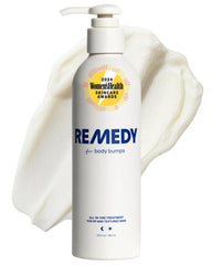 Remedy Science KP Exfoliating Body Moisturizer bottle pump for easy daily application.